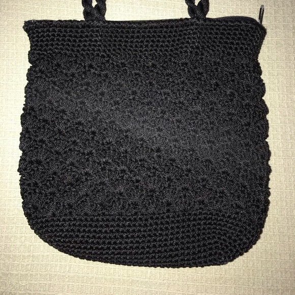 Black Crotchet Purse/Pocketbook - Picture 7 of 8